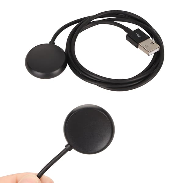 Ur-oplader til Google Pixel Bærbar USB Magnetisk Trådløs Ur-opladerkabel til Hjemmerejse Kontor Sort