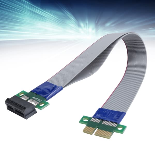 PCIE forlængerkabel 1X Riser Card Extender DoubleSpeed Han-til-Hun Adapter Ribbon EP051