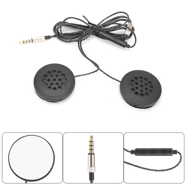 Trådbundna hjälmhörlurar Intercom Högfidelitet HD-mikrofon Handsfree