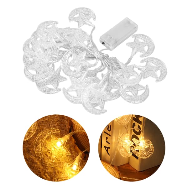 20LED Ramadan Fairy String Lights Eid Mubarak Decor 3M för bröllopsfödelsedagsfest