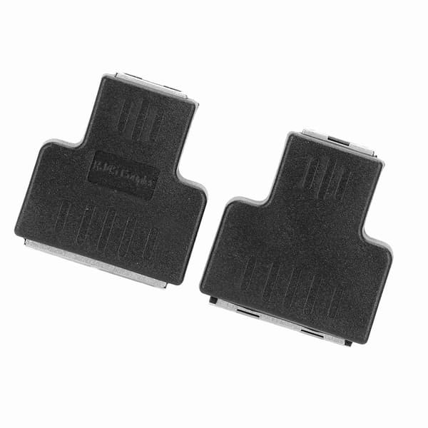 2 stk. Ethernet-kabeladapter 1-ind 2-ud RJ45 hun-interface LAN-stik kabeludvider splitter til internetkabel