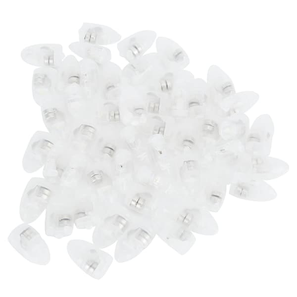 100 stk. kreative LED-ballonlys lysende lamper til hjemmefest bryllup hvid