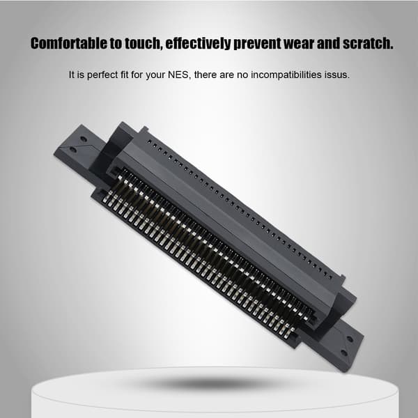 Til NES Spillekonsol 72 Pin Slot Socket Konverter Adapter Sort 72 Pin Stik