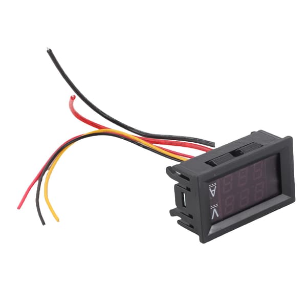 DC 0-100V 100A Digital Voltmeter Ammeter, Dobbelt LED-display, Spændings- og Strømtester Måler