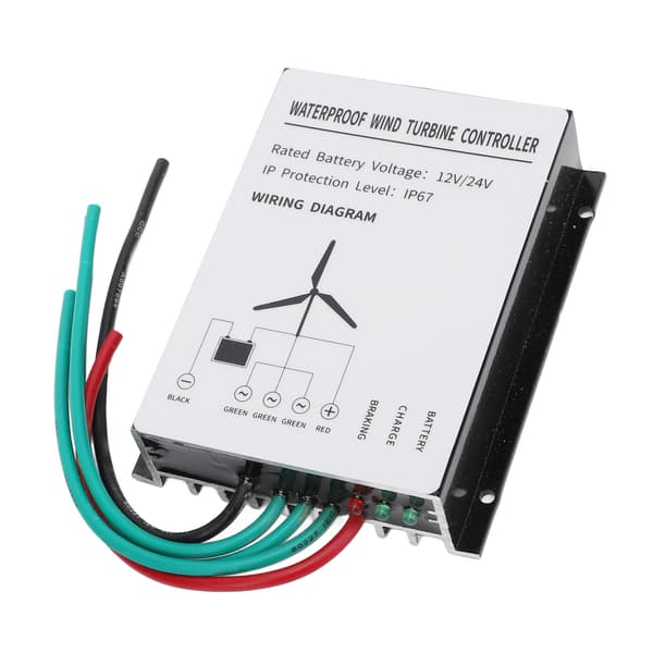 400W Vindmøllecontroller IP67 Vandafvisende Vindmøllegenerator Controller Regulator 12V 24V