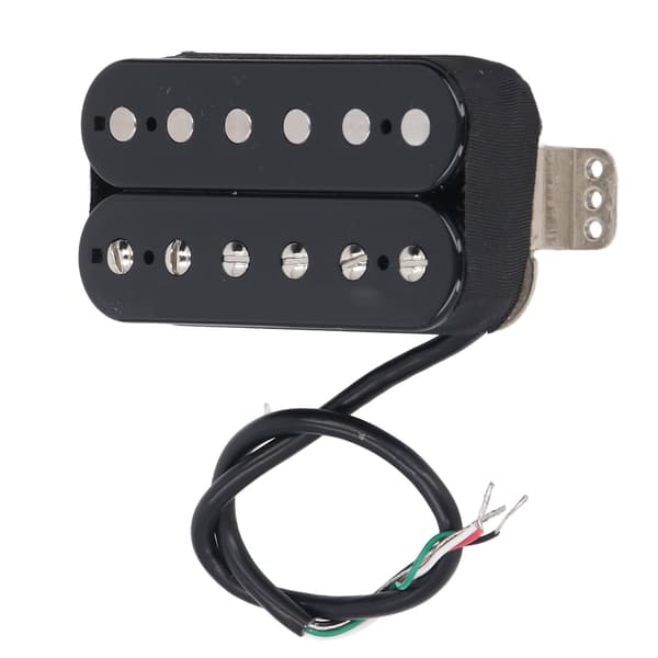 Humbucker Pickup 6-strängad dubbelspole ersättning för elgitarr 52mm Svart