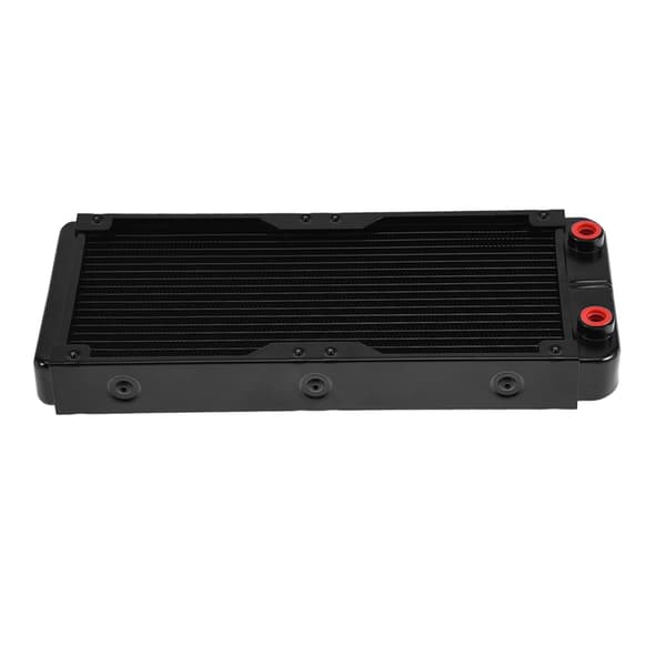 240MM Aluminium Computer Radiator Vandkøling Køler 18 Rør Varmeveksler CPU Køleplade