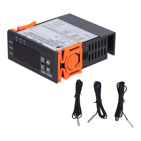 Digital LCD Termostat 220V HW-183D, Justerbar Temperaturregulator Controller