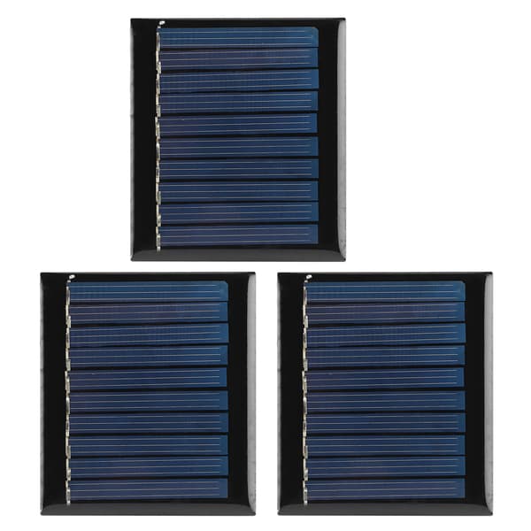 3 stk/sæt 0,3W 5V Mini Polykrystallinsk Silicium Solcellepanel Modul til DIY-projekter Legetøj