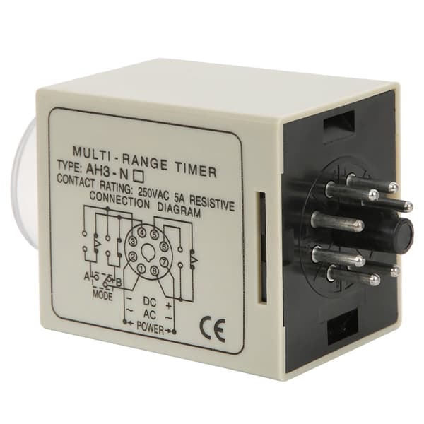 Fördröjningsrelä Mini Multi Range Justerbar a B Läge AH3 NC AC220V 50/60Hz