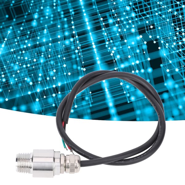Trycksensor Spänningsutgång Luftkompressordelar 1/4NPT 5V DC 0-1MPa Mätare