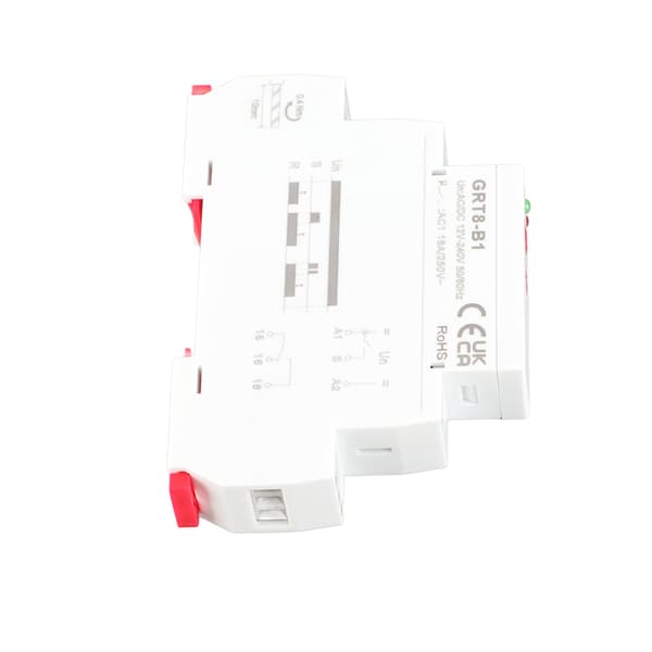 GRT8-B1 Mini Off-Delay -ajastinrele, DIN-kisko, AC/DC 12-240V