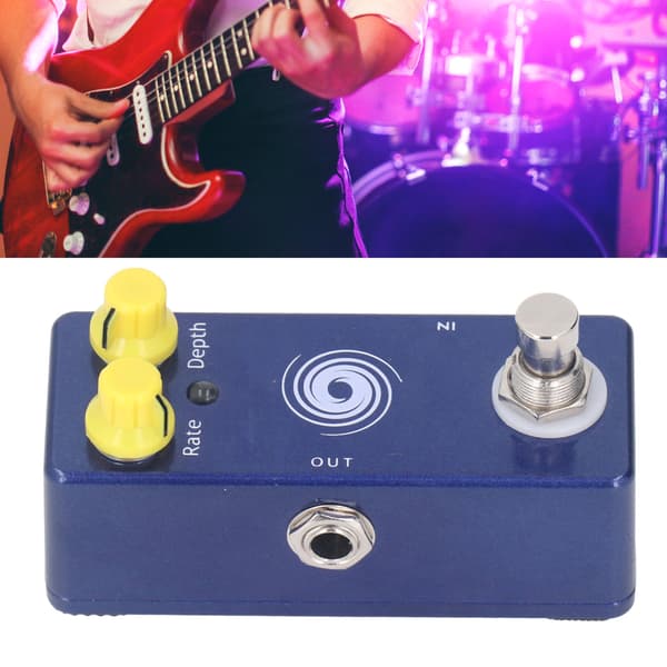 Multi Effects Gitarrpedal Aluminiumlegering Elgitarr Effektpedal för Prestanda DC 9V 12mA