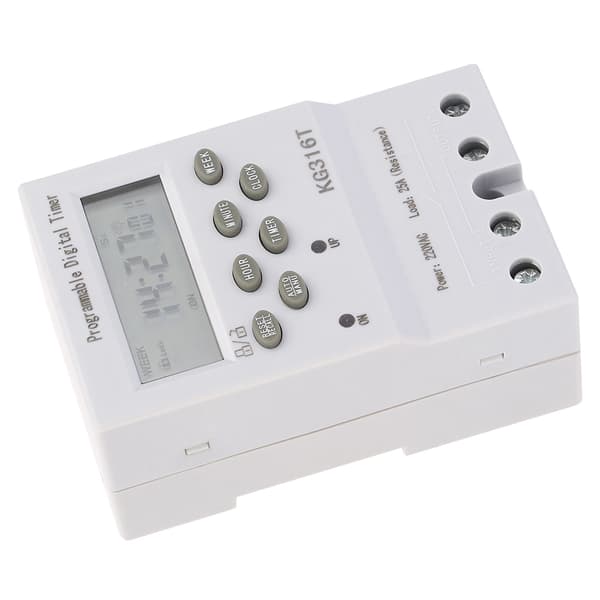 KG316T 220V Programmerbar Digital Timerkontakt, Mikrocomputer Automatisk Tidsstyring, 16A