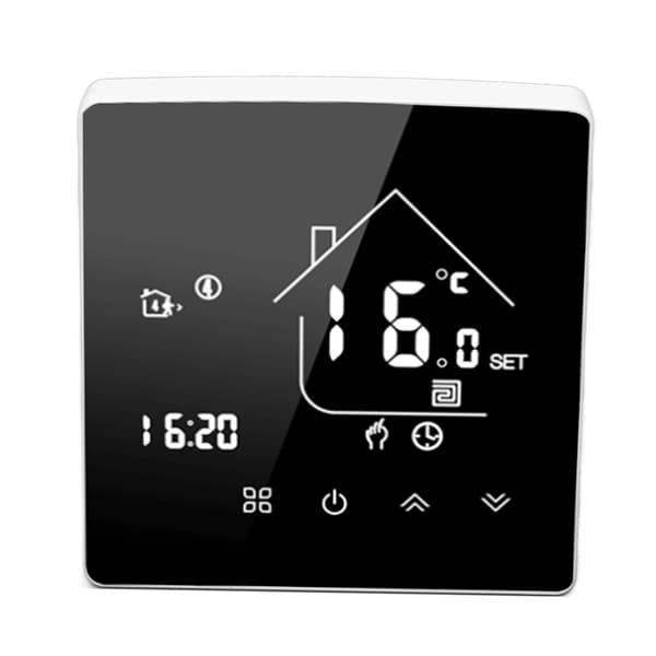 Smart Termostat LCD Touch Skærm Termostat Programmerbar Temperaturregulator til Kedel 95‑240V Skjult Installation