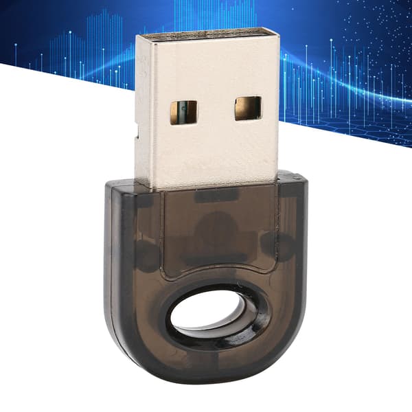 Bluetooth-sovitin versio 5.0 USB 3Mbps tuotu siru RTL8761B musta CD-levyllä tietokoneelle