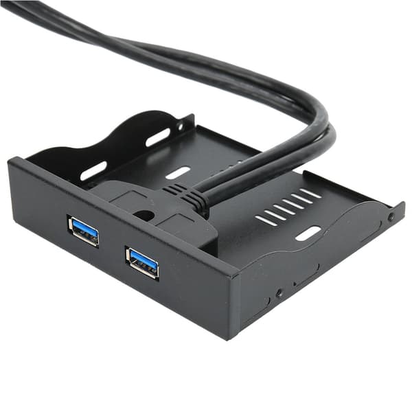 USB3.0 Floppy Frontpanel 3.5'' Floppy Bay 19 Pin til 2 Interface USB3.0 HUB