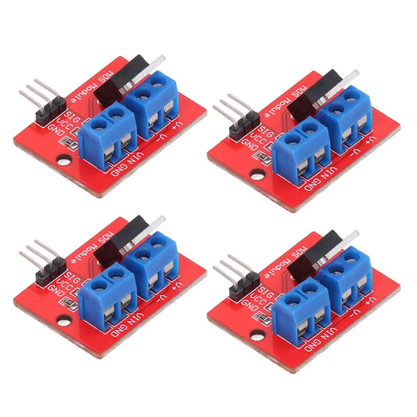 4st MOS Driver Module Board Set 0-24V för Raspberry Pi GPIO Tillbehörssats