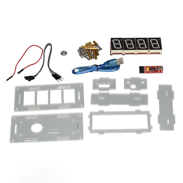 DIY Digital Klocka Kit med Tydlig Display, Justerbar Tid, Elektroniska Komponenter Set