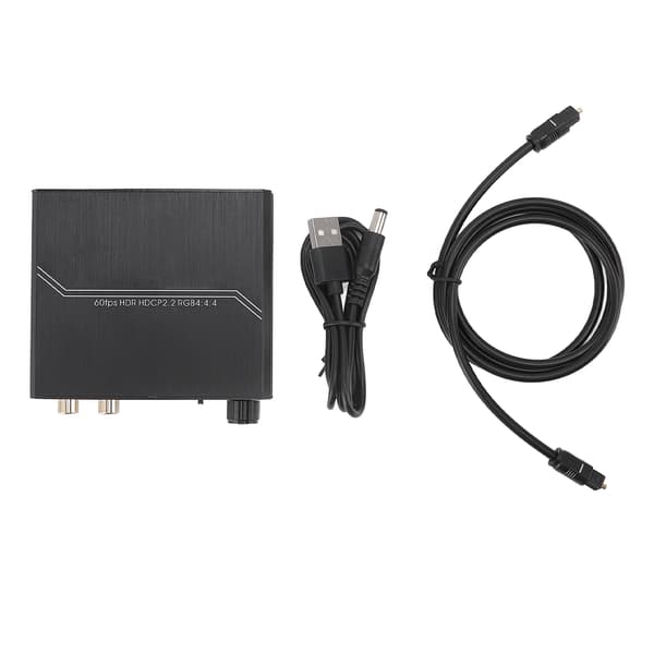 HD Multimedia Interface Extractor 4K 60Hz HD Multimedia Interface Splitter med volumenkontrol til PS5 DVD-afspiller