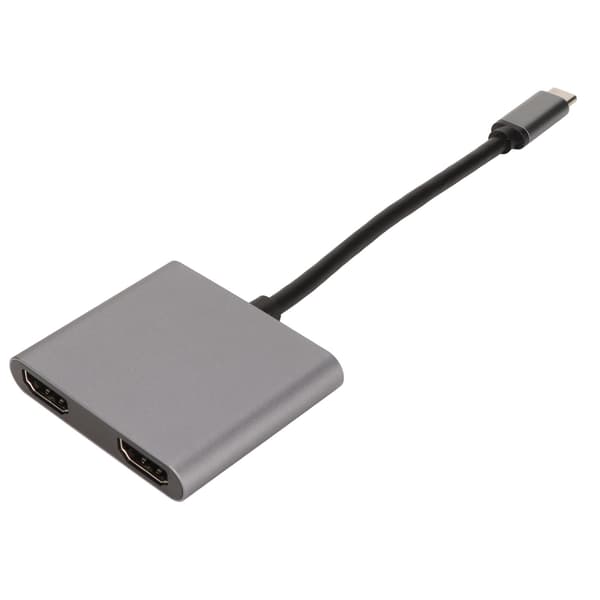 USB C till HD Multimedia Interface Hub stöder 4K 60HZ USB C till dubbel HD Multimedia Interface-adapter