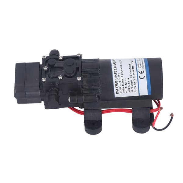 12V DC vattenpump 0.8GPM 55PSI självsugande booster för husbil båt trädgårdsbruk