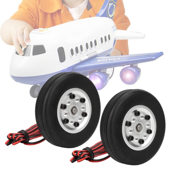 65 mm gummidæk hjulbremsesystem med 4 mm aksel til RC-fly