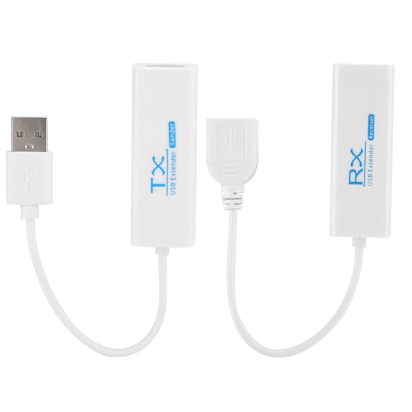 USB 2.0 200M Extender RJ45 Ethernet Forlængerkabel Netværkskabeladapter