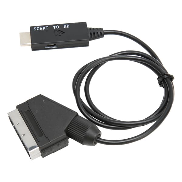 SCART til HD Multimedia Interface Konverter HD 1080P SCART til HD Multimedia Interface Adapterkabel til Lyd Video DC 5V