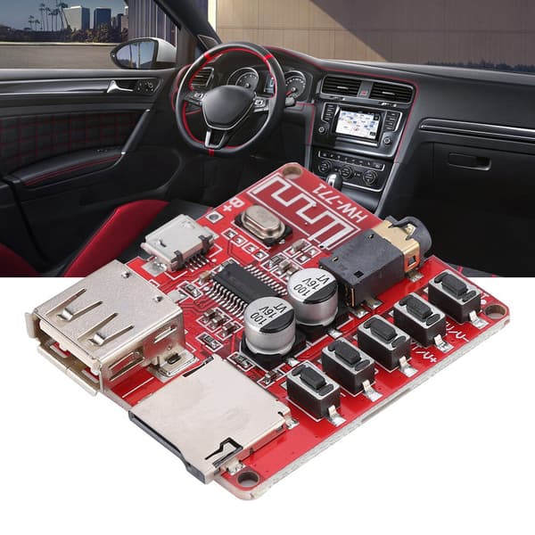 Effektforstærker Audio Receiver Modul Bil Bundkort Højttaler Bluetooth MP3 Stereo Kort