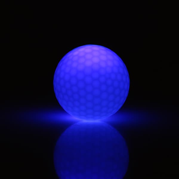1 stk. Elektronisk LED-lysende golfbold til mørk nat sportstræning (blå)