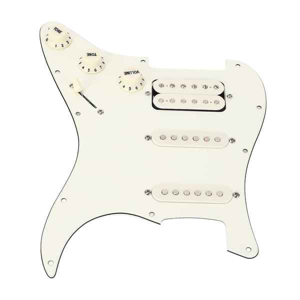 11-hullers SSH Forudkablet Guitar Loaded Pickguard Udskiftningssæt til FD ST Elguitar