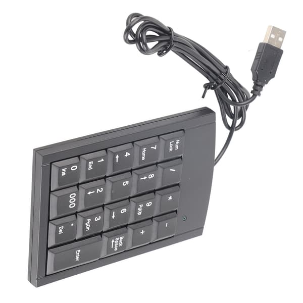 Bärbar Mini USB Numerisk Knappsats Nummer Tangentbord för Bärbar Dator