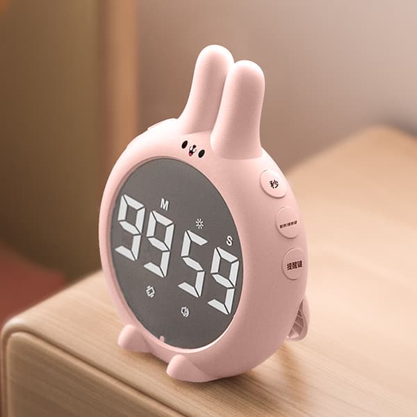 Söt multifunktionell digital timer med magnet, hög precision för barnläxor, matlagning och sport