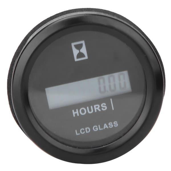 Digital LCD-timetæller til generator og maskiner, 0-999999.99H, motortimer