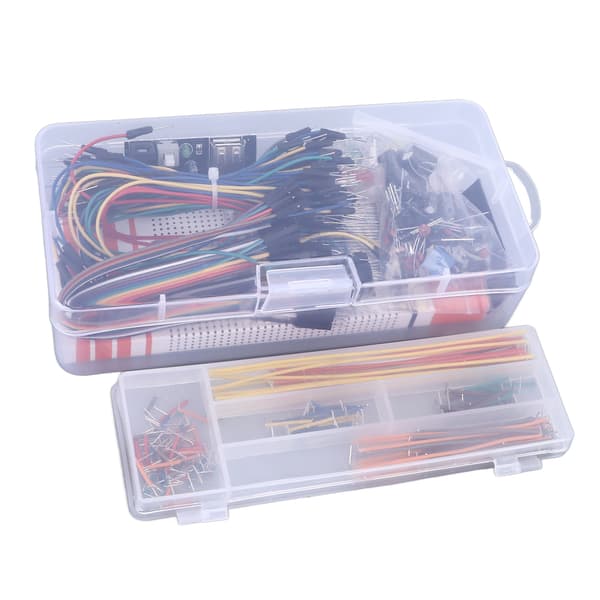 830 Tie Points Breadboard Kit med Strømmodul, Jumperledninger, DIY Elektronikkomponenter