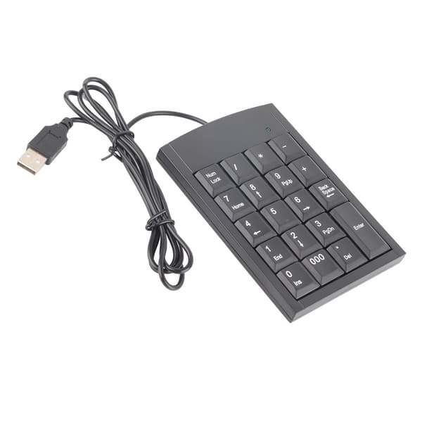 Bärbar Mini USB Numerisk Knappsats Nummer Tangentbord för Bärbar Dator