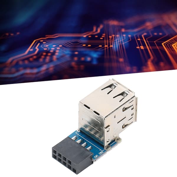 9PIN til 2 porte USB2.0 udvidet udvidelsesportadapter computertilbehør