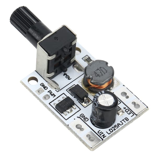 5 stk. DC 6-24V 20W LED lysdæmperkontakt PWM-controller, justerbar lysstyrke