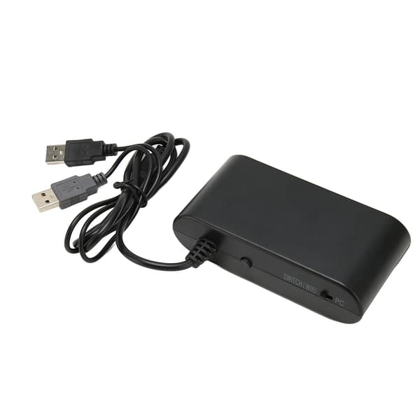 GC Controller Adapter 4 porte 3 i 1 Game Controller Adapter med Turbo-funktion til Switch til Wii U PC