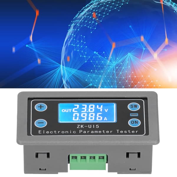 ZKU15 Spændingsstrømstestmåler LCD Digitalt Display Multifunktionel Volt Amperemeter