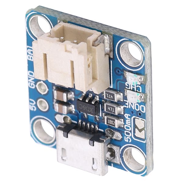 USB Micro B Opladermodul Kort 5V Pin til LiPoly Li-Ion Batteripakke