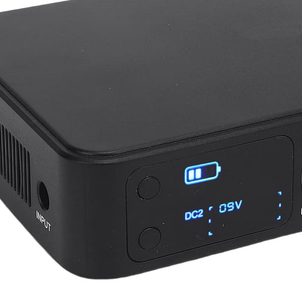 Mini UPS 10400mAh reservbatteri för router säkerhetskamera, USB-C DC 5V 9V 12V utgång