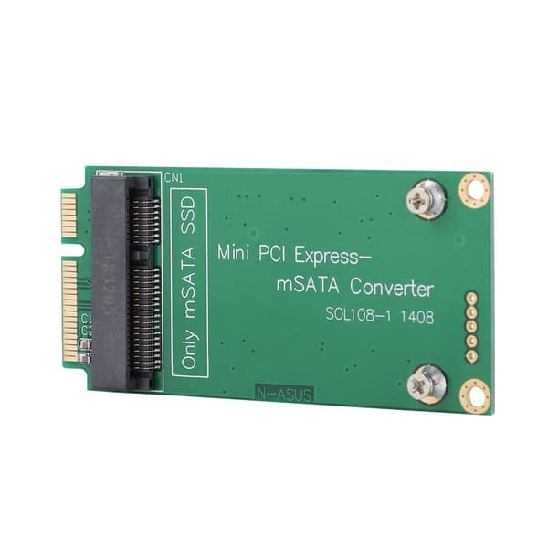 mSATA SSD till SATA Mini PCIE SSD Riser Card Adapter Omvandlare för ASUS Laptop