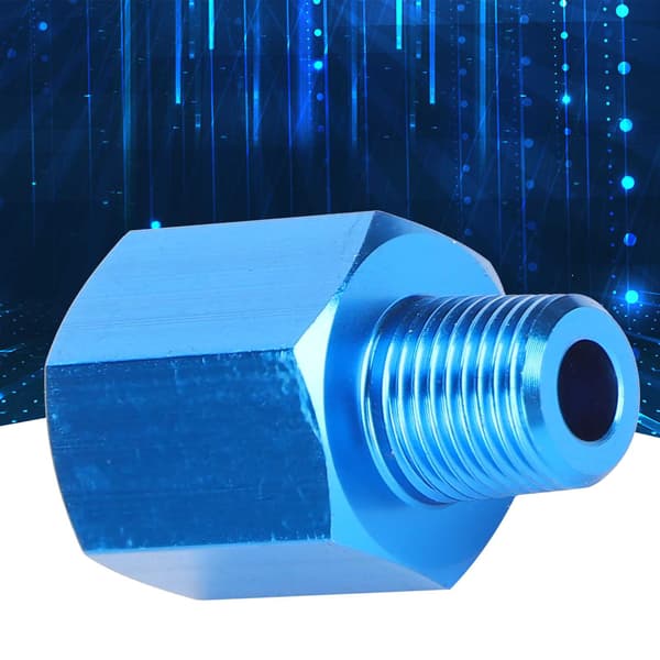 Aluminium NPT Reducer Bøsning M12 til 1/8 Trykmåler Adapter Fitting Eksplosionssikker