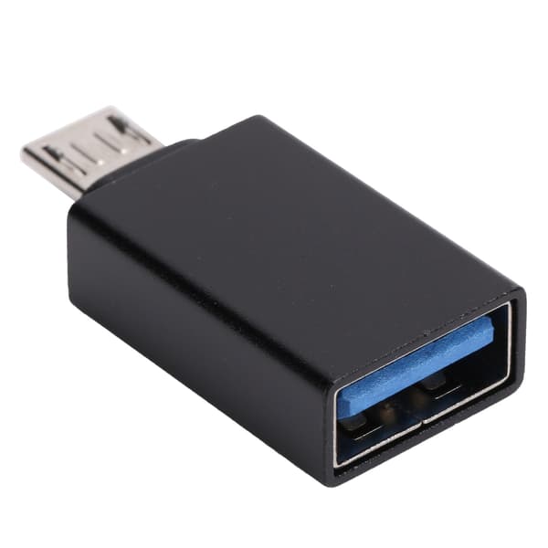 USB-Android-sovitin Micro OTG -muunninliitin tiedonsiirto latauslaite musta