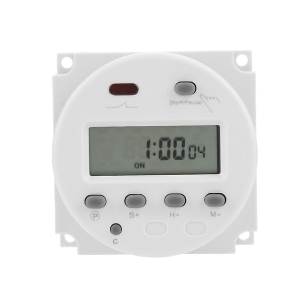CN102A Digital LCD Elektronisk Timer Cykel Nedräkning Tidskontrollbrytare (220V)