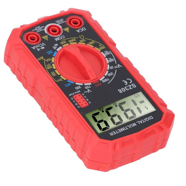 Digital Multimeter 4000 Counts NCV Tester AC DC Spänning Ohm Volt Ampere Meter Bärbar för Hem Bil Verkstad
