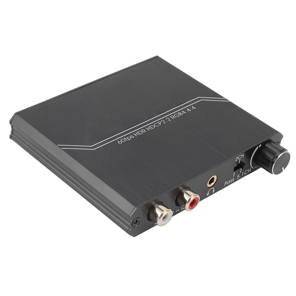 HD Multimedia Interface Extractor 4K 60Hz HD Multimedia Interface Splitter med volymkontroll för PS5 DVD-spelare