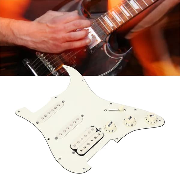 11-håls SSH förkopplad gitarr laddad plektrumskyddsersättning för FD ST elgitarr
